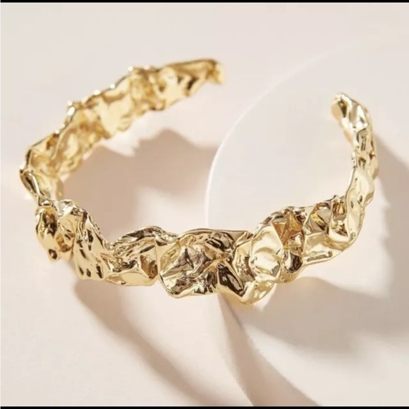 AMBER SCEATS Emery 24K Gold Plated Cuff - Picture 1 of 7